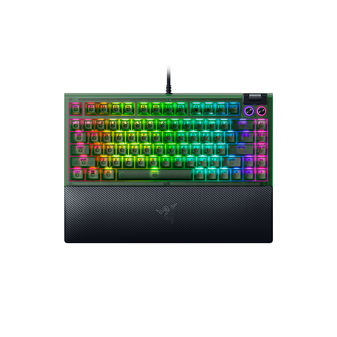 레이저 블랙위도우 V4 75% 팬텀 그린 에디션(Razer Blackwidow V4 75% Phantom Green Edition)