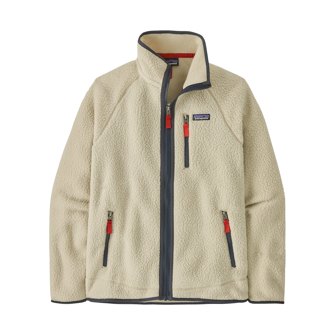 22801 Patagonia Retro Pile Fleece Jacket Pelican W Smolder Blue
