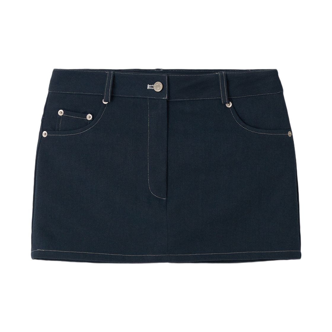 (W) 레터앤 페이지 미니 스커트 팬츠 빈티지 네이비((W) Letterand Page Mini Skirt Pants Vintage Navy)