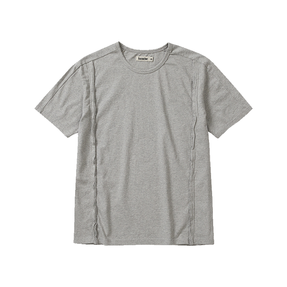 카락터 피들헤드 하프 티셔츠 멜란지 그레이(Karactor Fiddlehead Half T-Shirts Melange Gray)