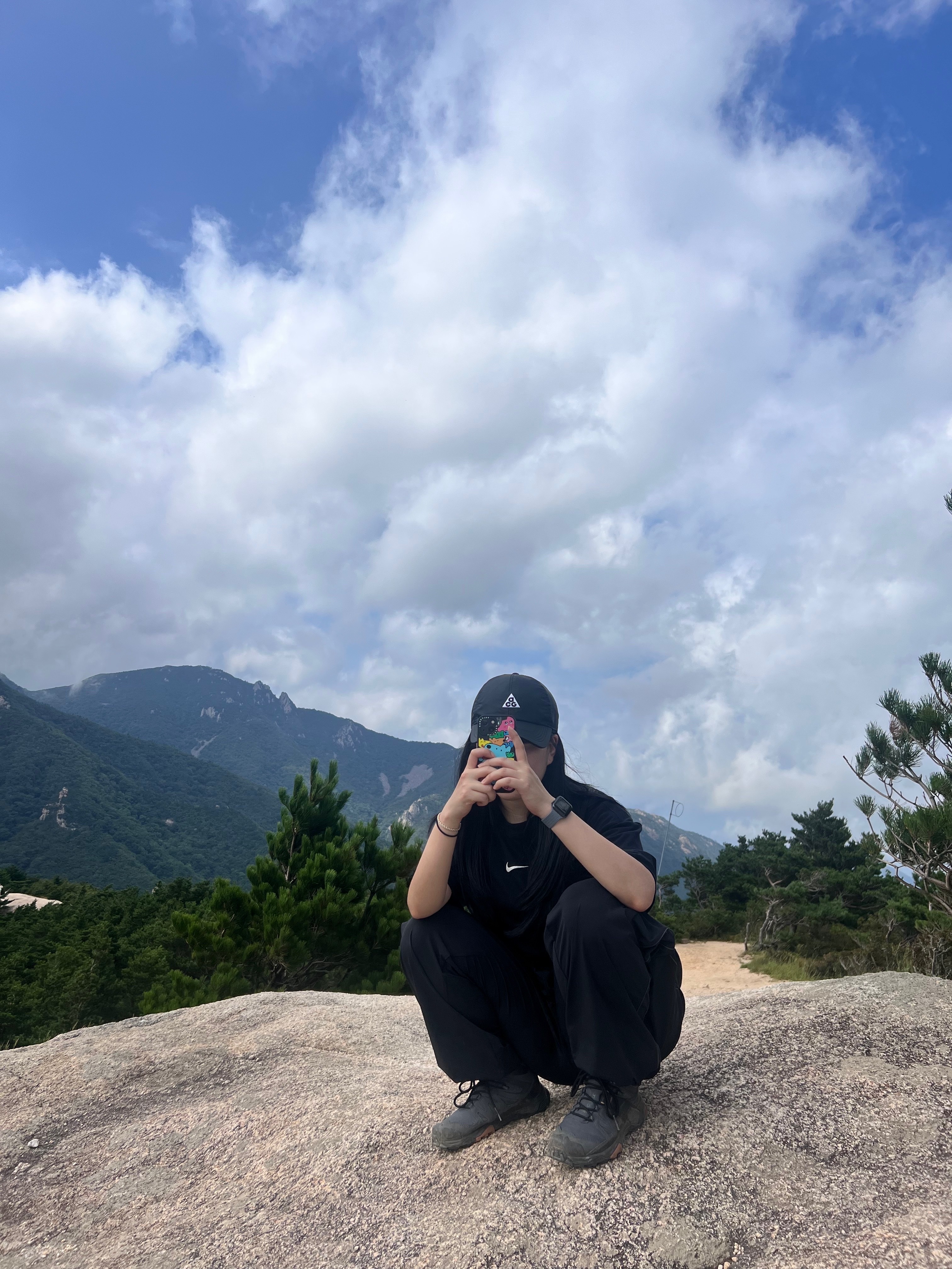 Nike ACG Trail Cap Black 착용 스타일 - 1