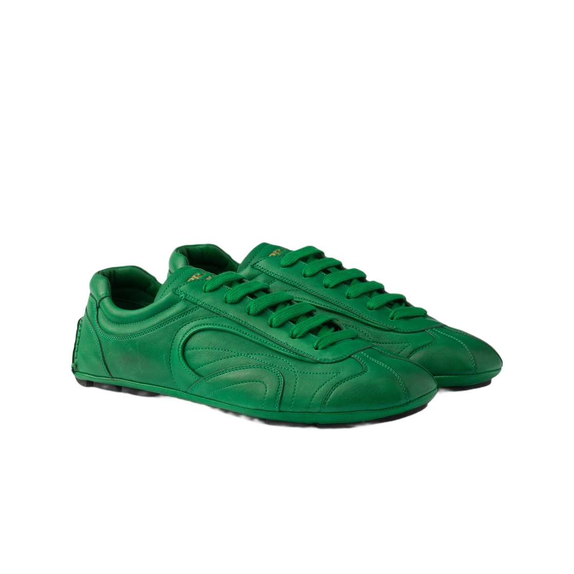 프라다 몬테카를로 리에디션 2005 앤틱 나파 레더 스니커즈 그린(Prada Montecarlo Re-Edition 2005 Antiqued Nappa Leather Sneakers Green) - 2