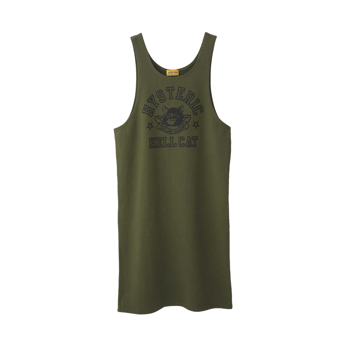(W) 히스테릭 글래머 헬 캣 드레스 카키((W) Hysteric Glamour Hell Cat Dress Khaki) - 1