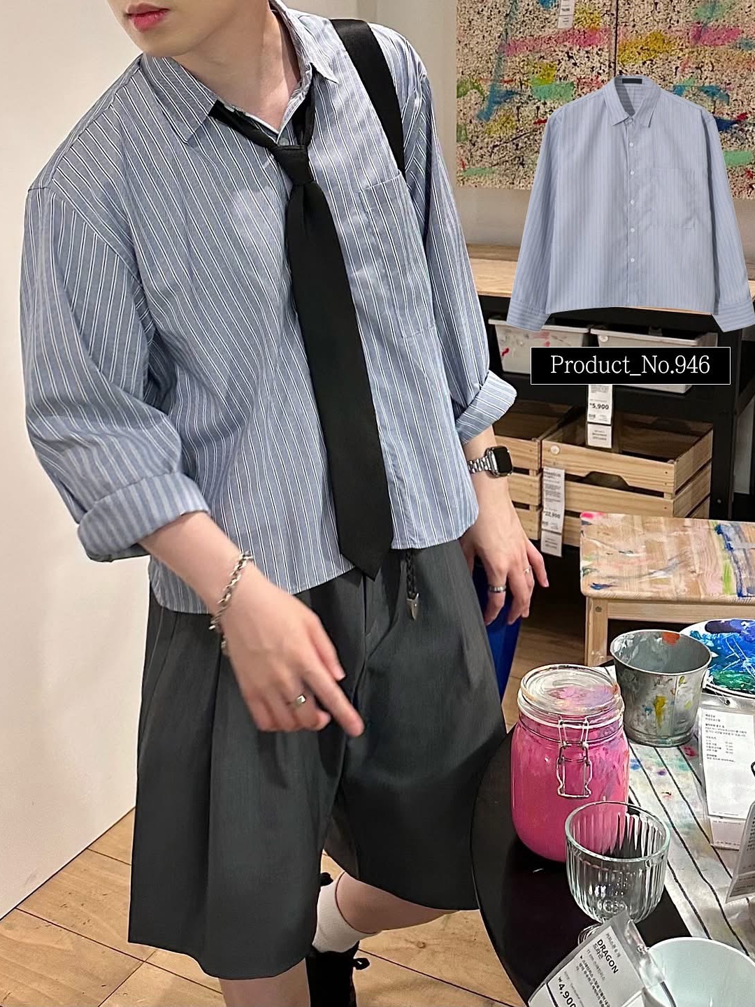 Nike Air Force 1 '07 Low Triple Black, Monamhee x Peaceminusone Daihee Plush Keyring 착용 스타일 - 1