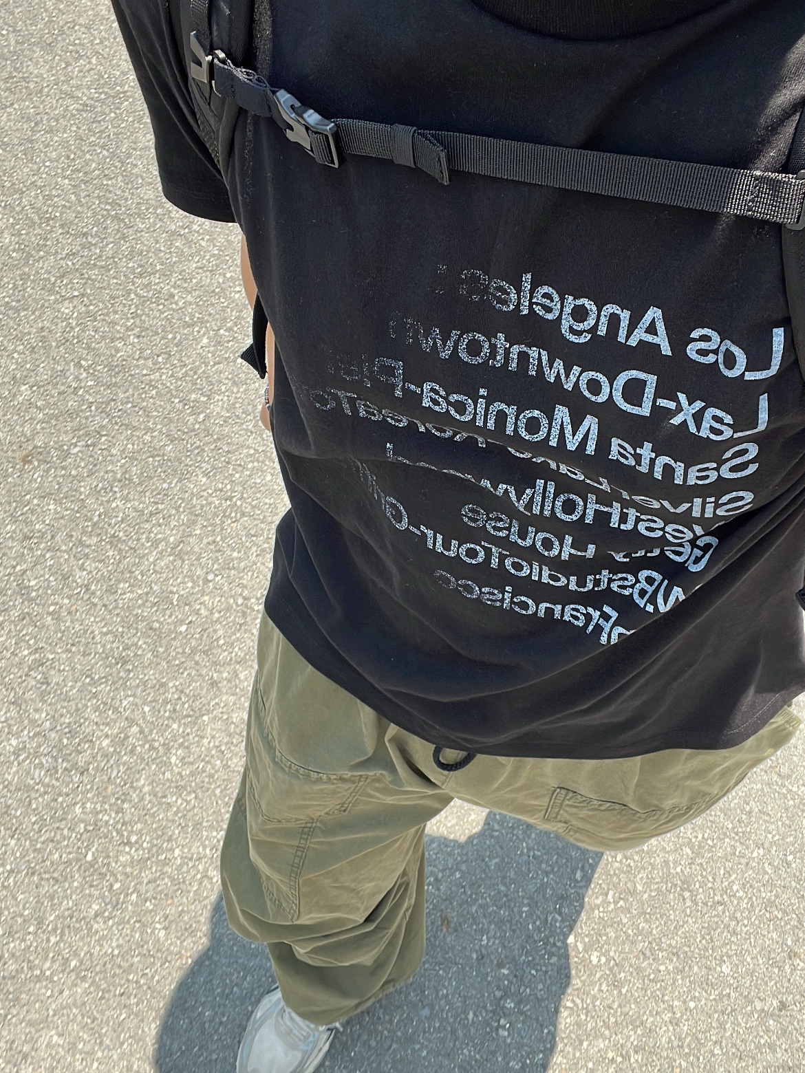 Millo Archive Faded Los Angeles T-Shirts Black, Salomon Trailblazer 30 Black 착용 스타일 - 2