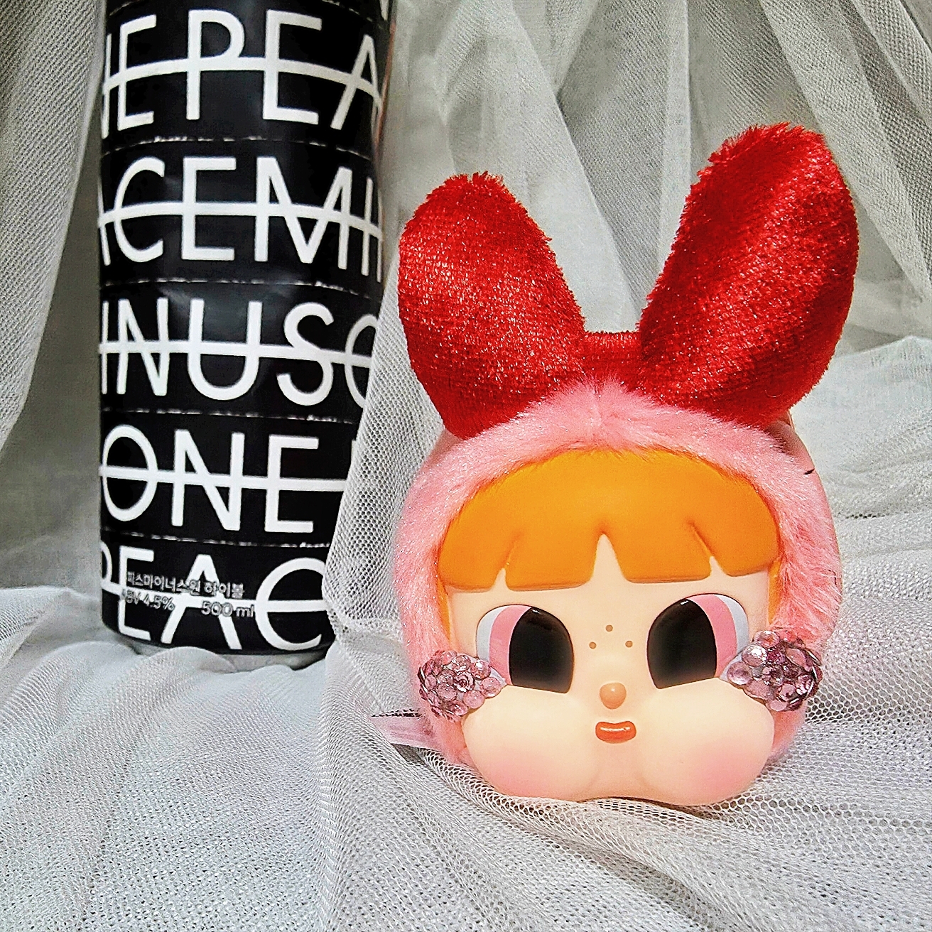 Pop Mart Crybaby x Powerpuff Girls Series Keyring Sealed Case (1 Blind Box) 착용 스타일