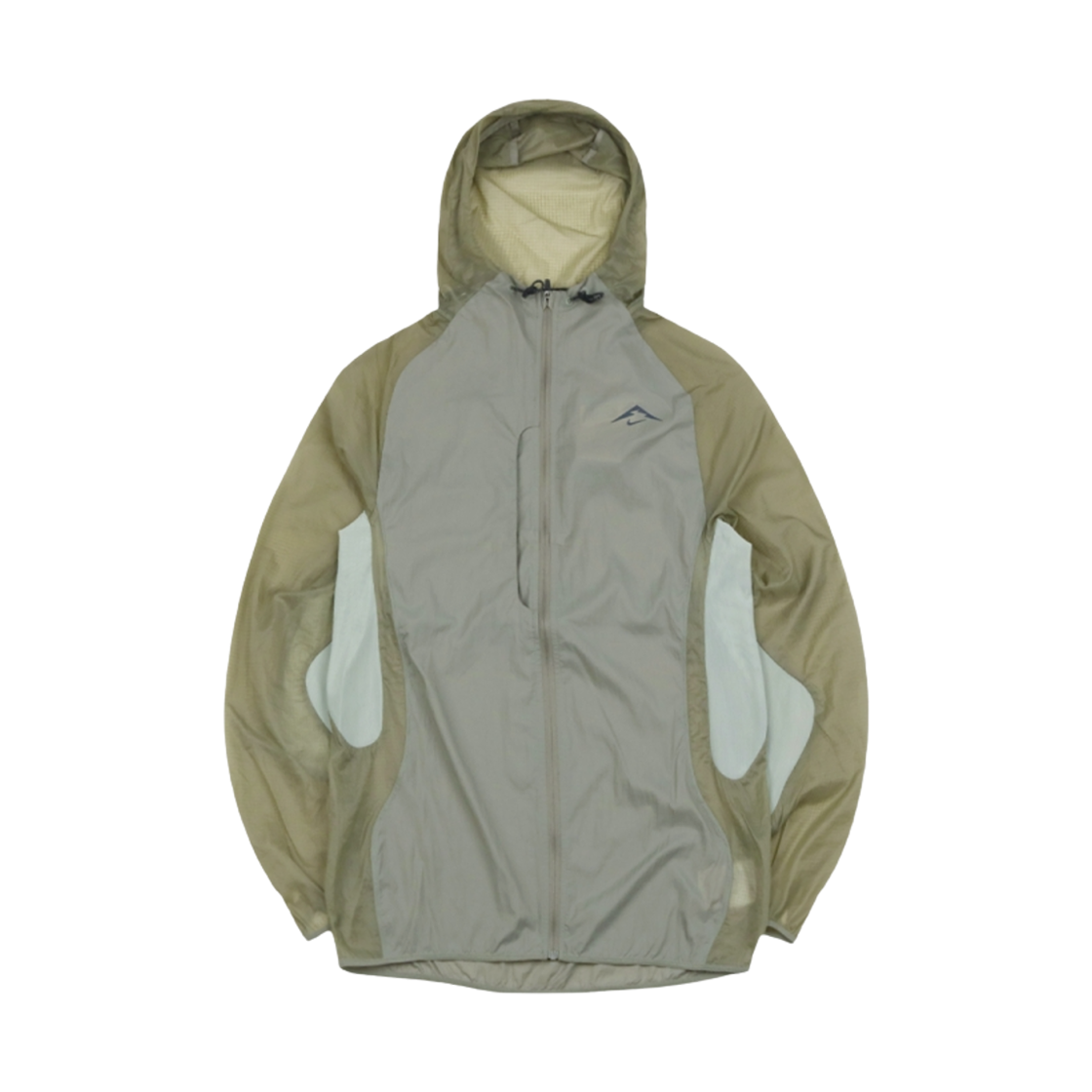 나이키 트레일 에어리즈 러닝 자켓 라이트 아미 제이드 호라이즌 - 아시아(Nike Trail Aireez Running Jacket Light Army Jade Horizon - Asia)