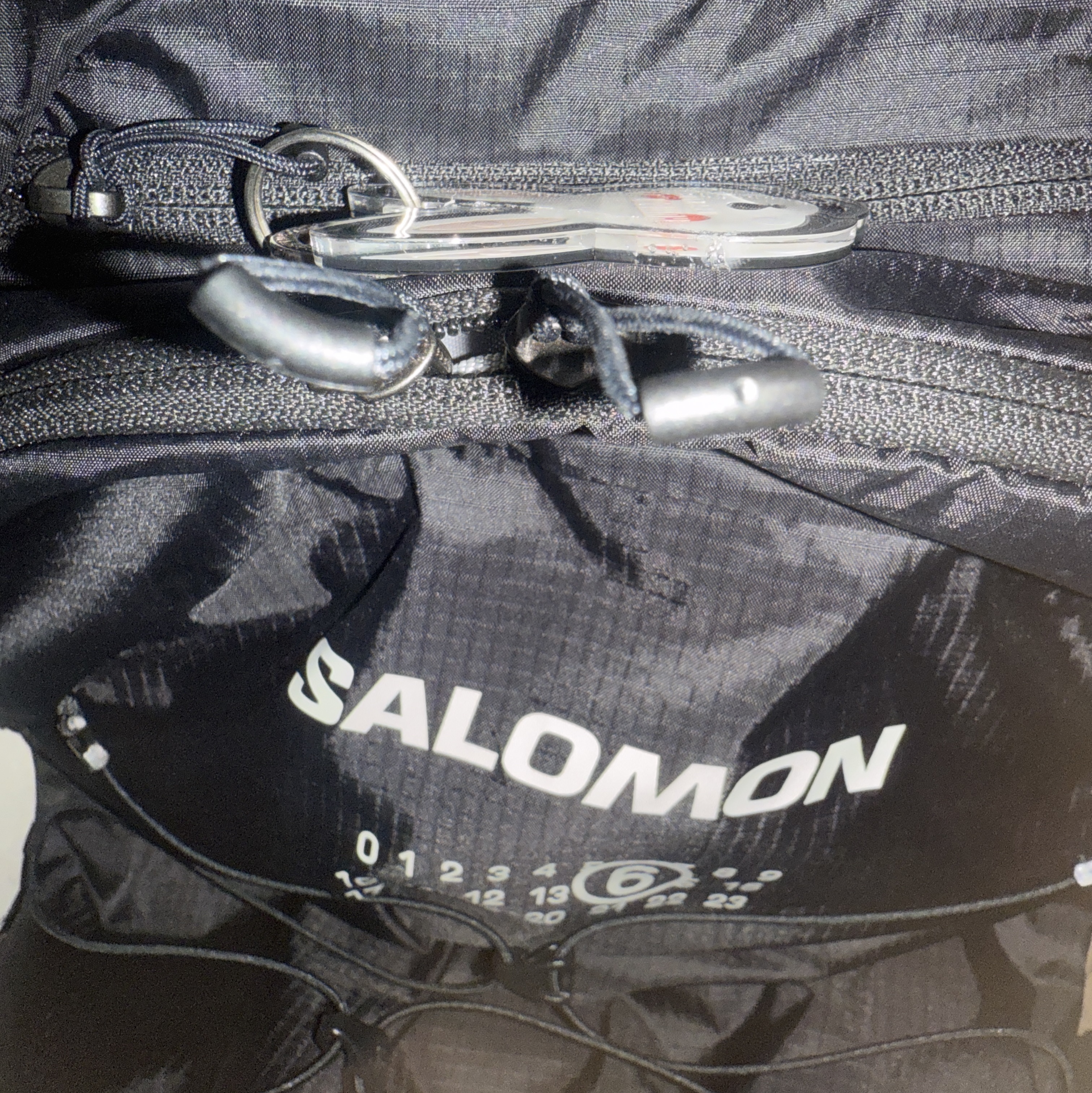 Salomon x MM6 Maison Margiela XT-15 Black, Human Made Acrylic Animal Keyring Pink 착용 스타일