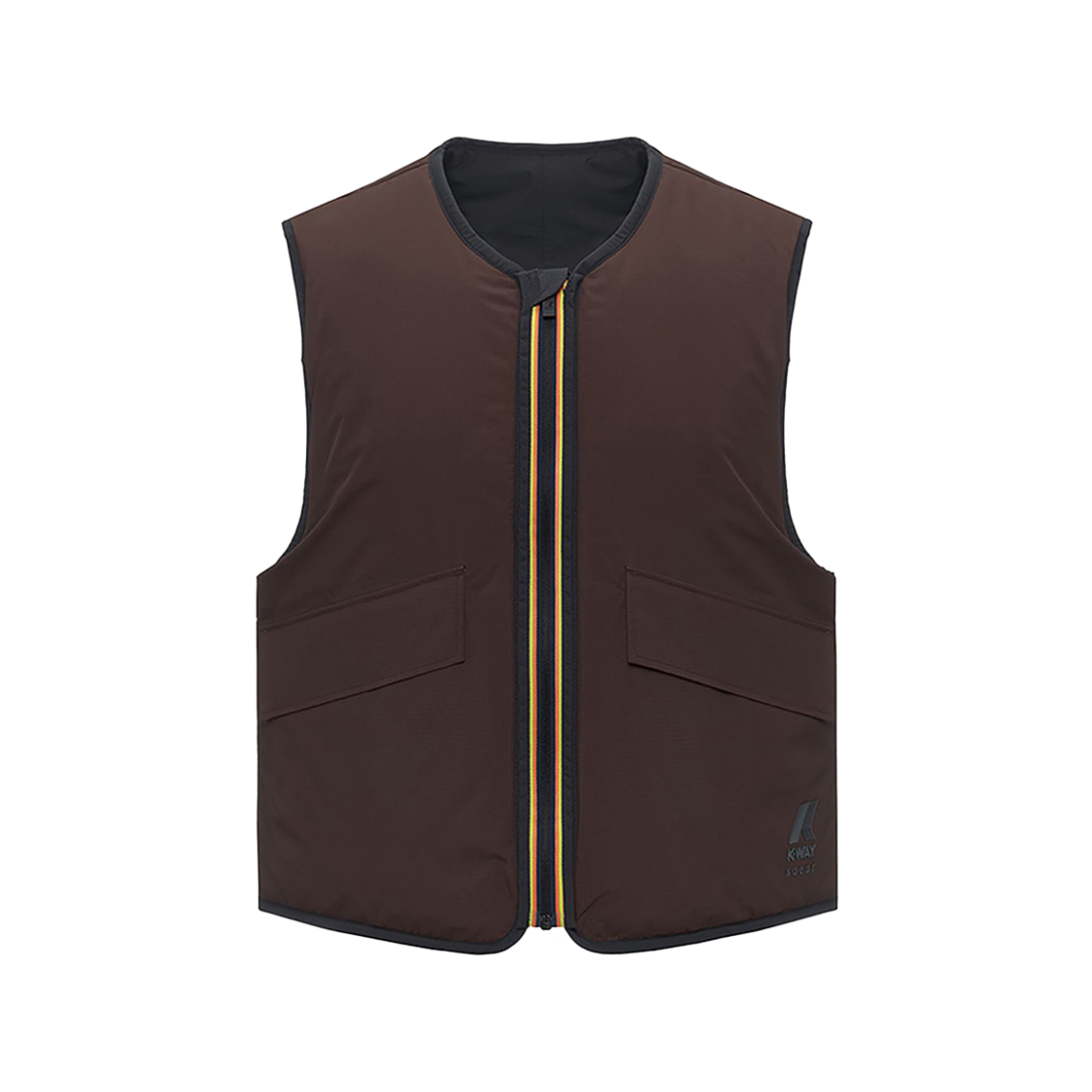 Y256EWJ602 K-WAY Le Vrai 2.1 Amiable Wes Padded Soeur Dark Gray