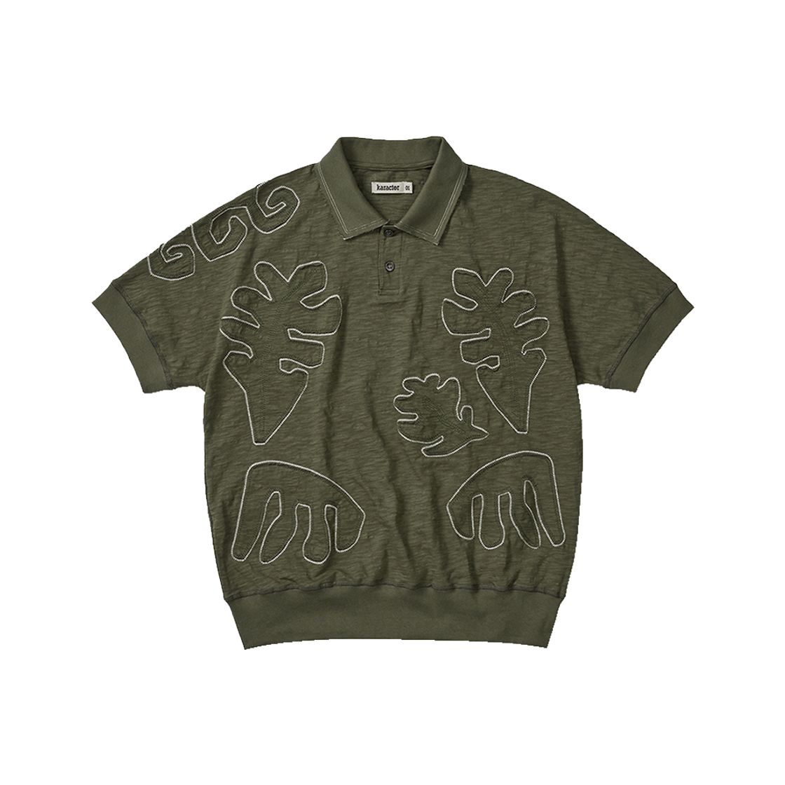 카락터 오크 폴로 셔츠 카키(Karactor Oak Polo Shirt Khaki)