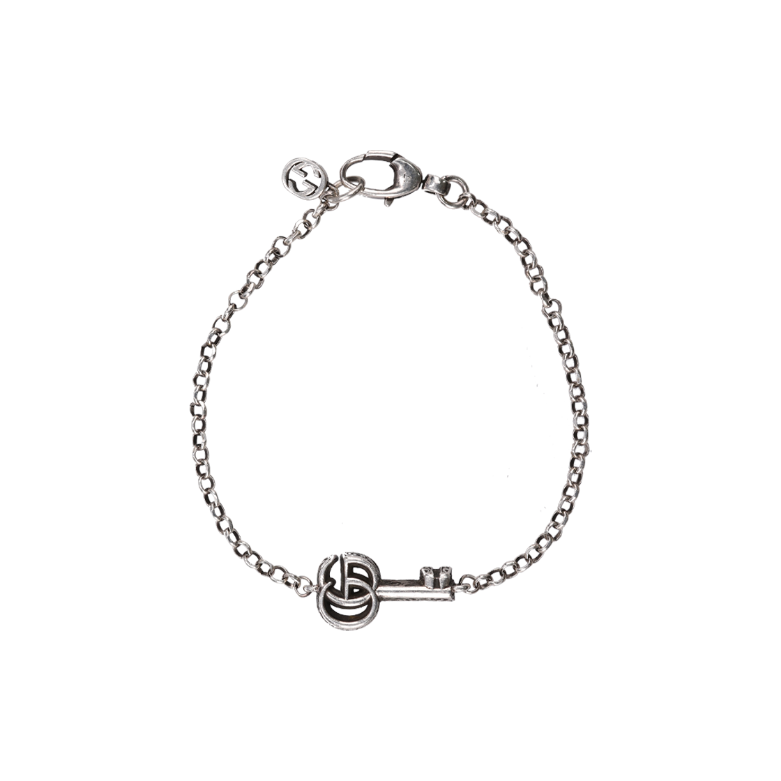 구찌 632207 더블 G 키 브레이슬릿 빈티지 피니시 실버(Gucci Double G Key Bracelet Vintage Finish Silver)