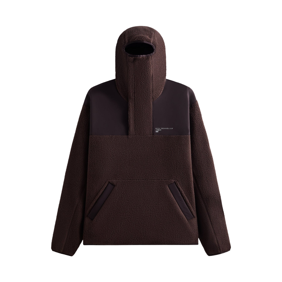 KHM010858-211 Kith Brockwell Sherpa Hoodie Kindling
