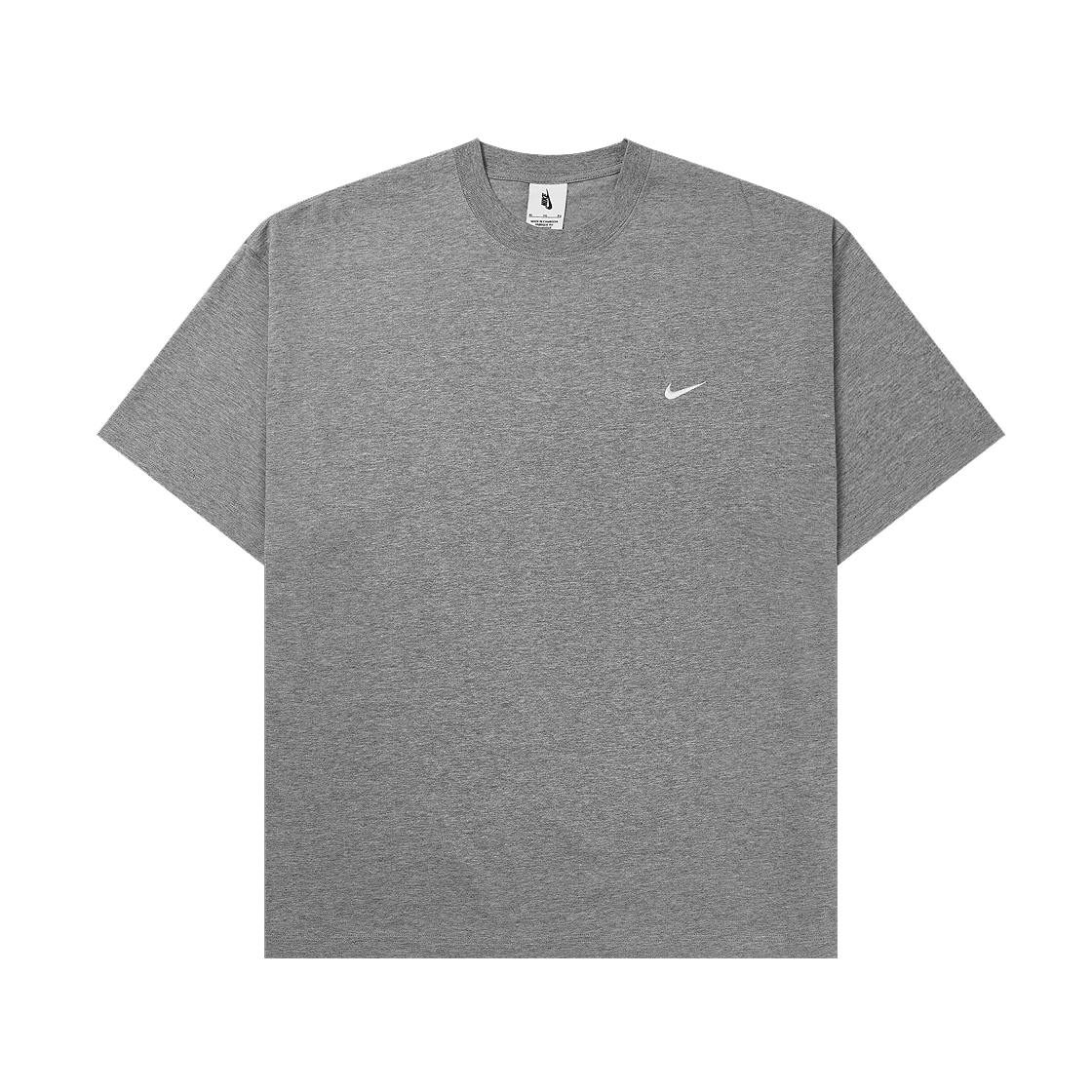 나이키 NRG 솔로 스우시 티셔츠 다크 그레이 헤더 - US/EU(Nike NRG Solo Swoosh T-Shirt Dark Grey Heather - US/EU)