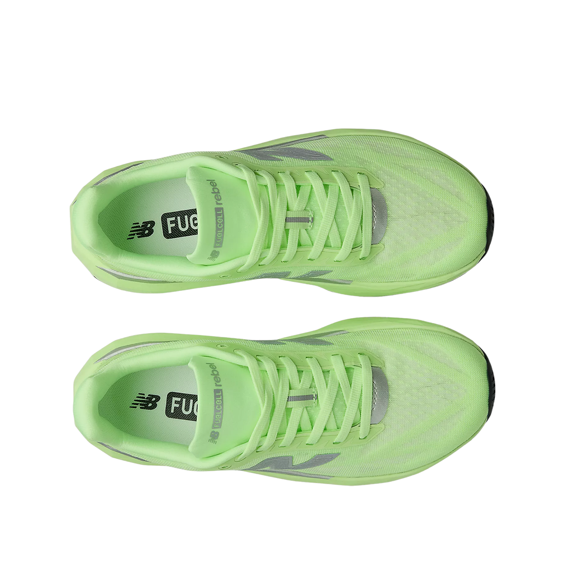(W) 뉴발란스 퓨어셀 레벨 v5 랩 그린 실버 메탈릭 - B 스탠다드((W) New Balance FuelCell Rebel v5 Lab Green Silver Metallic - B Standard) - 2