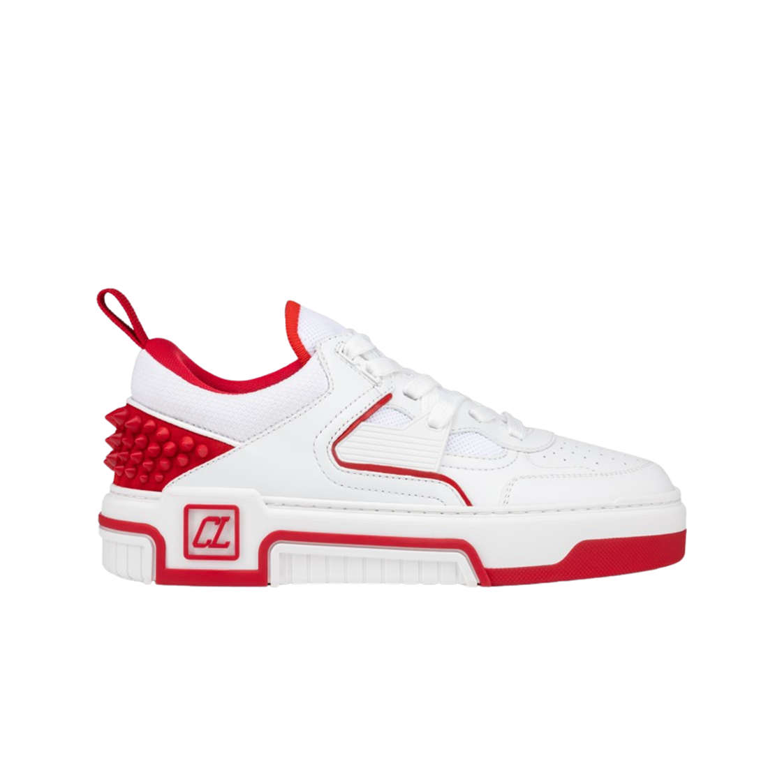 3230904J679 (W) Christian Louboutin Astroloubi Calf Leather Suede and Nappa Leather Sneakers White