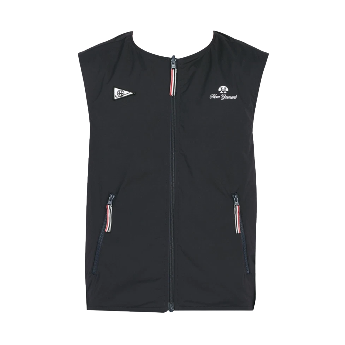 혼가먼트 듀오 골프 리버시블 패딩 베스트 블랙(Horn Garment Duo Golf Reversible Padding Vest Black)