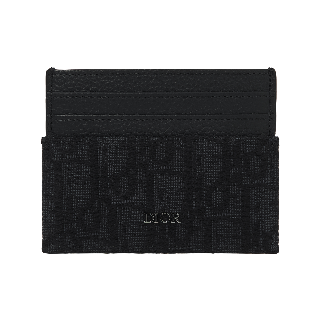 2ESCH135YSE-H03E Dior Card Holder Black Dior Oblique Jacquard