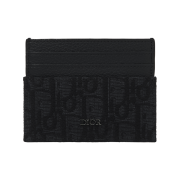 Dior Card Holder Black Dior Oblique Jacquard