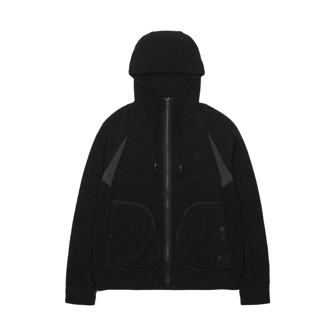 SG2503OTJK13 Sansan Gear Kapas Knit Zip-Up Black