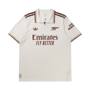 Adidas Arsenal 2025/26 3rd Authentic Jersey Cloud White Team Coll Burgundy 2 - US Sizing (Non Marking Ver.)