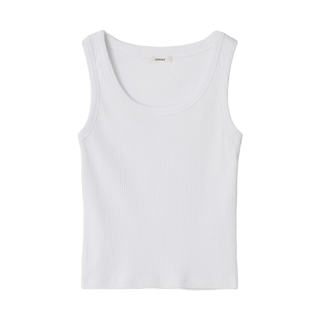 - (W) Letterand Essentials LE U-Neck Sleeveless Ivory