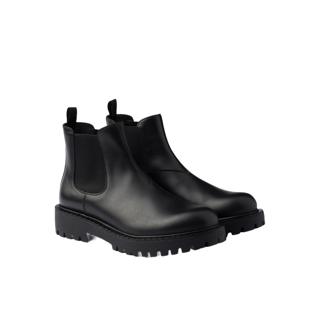 프라다 레더 첼시 부츠 블랙(Prada Leather Chelsea Boots Black) - 2