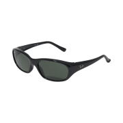 Ray-Ban DADDY-O II Polished Black Frame Green Classic G-15 Lenses