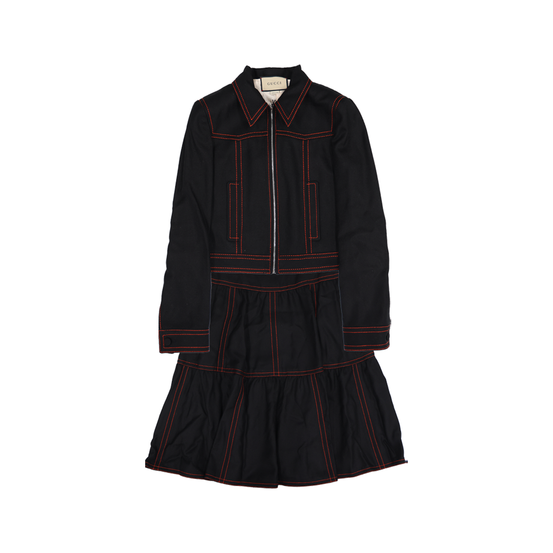 IT48567N4823 Gucci Hollywood Babylon Jacket & Skirt Set Black