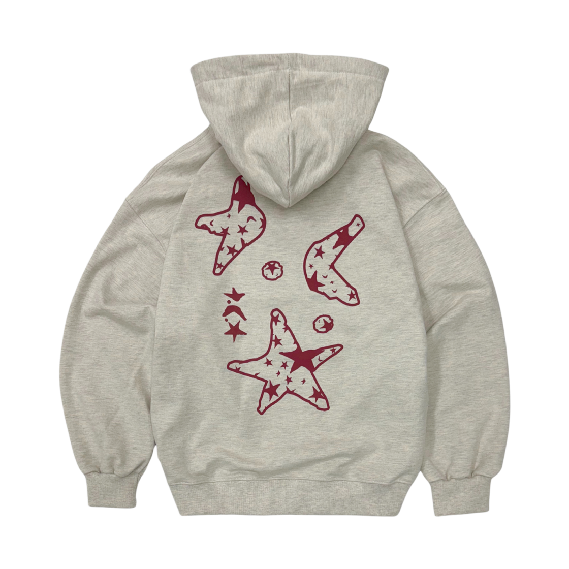 디파이클럽로버스 디씨알스타 후디 오트밀(DEFYCLUBROBBERS Dcrstar Hoodie Oatmeal)