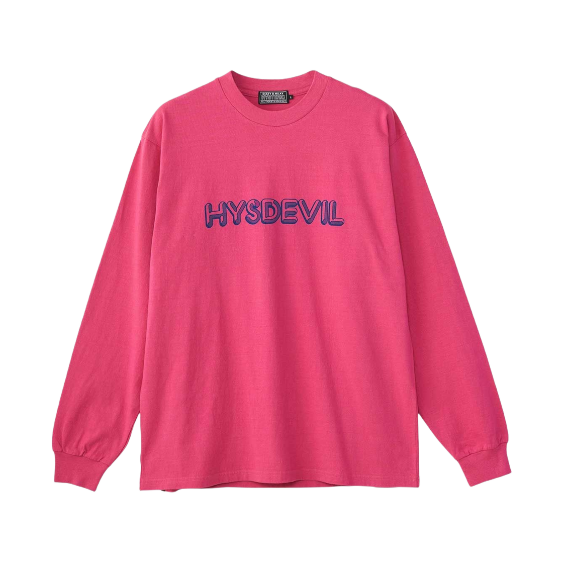 히스테릭 글래머 히스데빌 레코드 티셔츠 핑크(Hysteric Glamour Hysdevil Records T-Shirt Pink) - 1