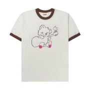 Kapital 20 Tenjiku Ringer T-Shirt Little Bear & Harmony Pt Brown