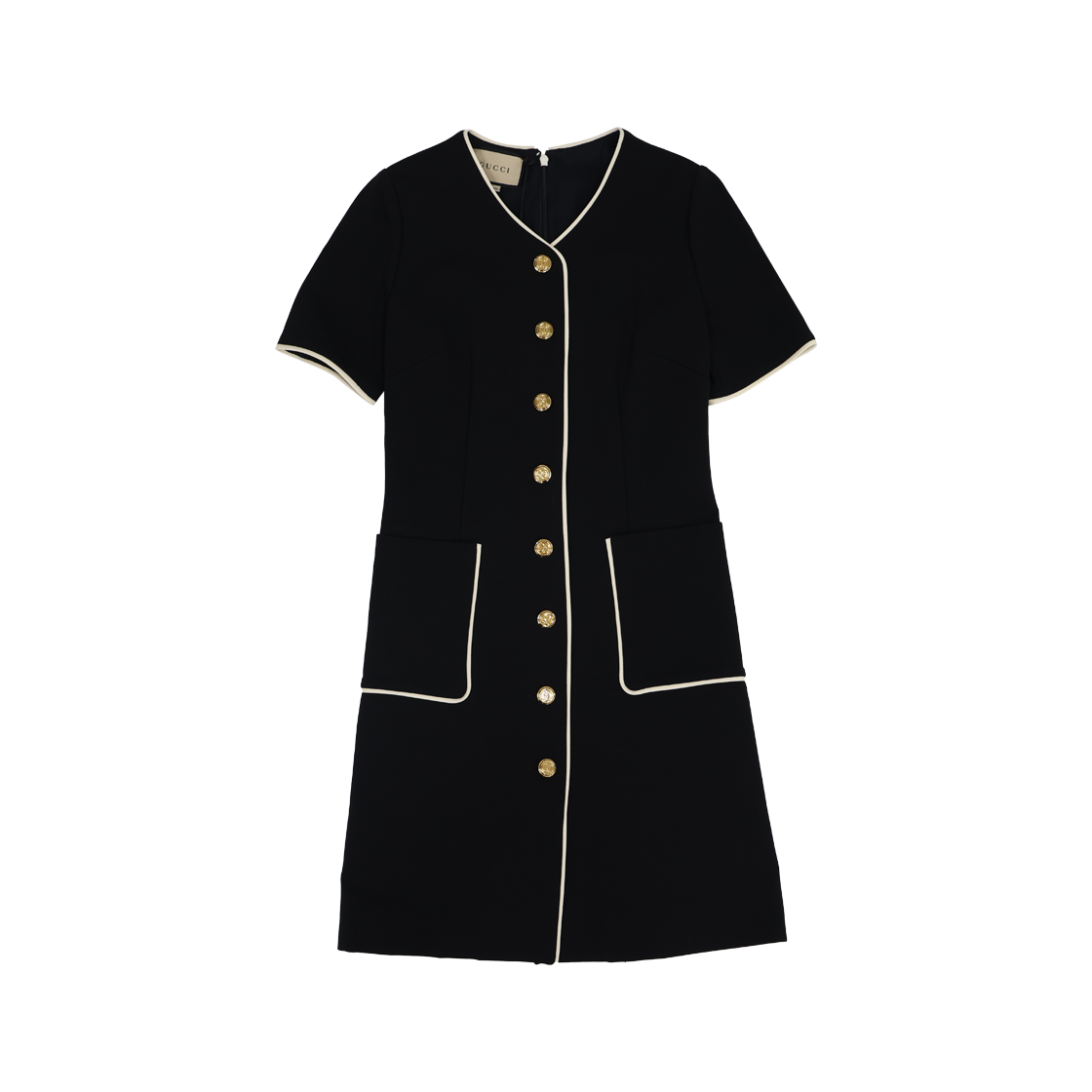 ITIC9THVABKP Gucci Chain-Belt Dress Black