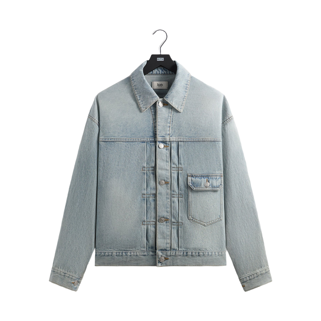 KHM011124-415 Kith Alonzo Denim Jacket Light Indigo