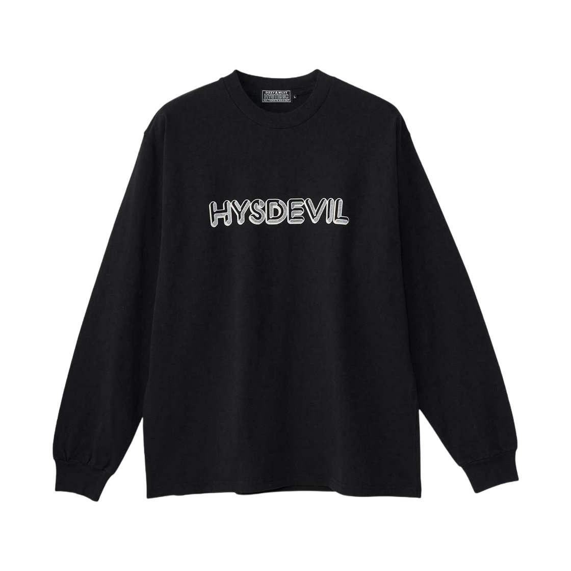 히스테릭 글래머 히스데빌 레코드 티셔츠 블랙(Hysteric Glamour Hysdevil Records T-Shirt Black) - 1