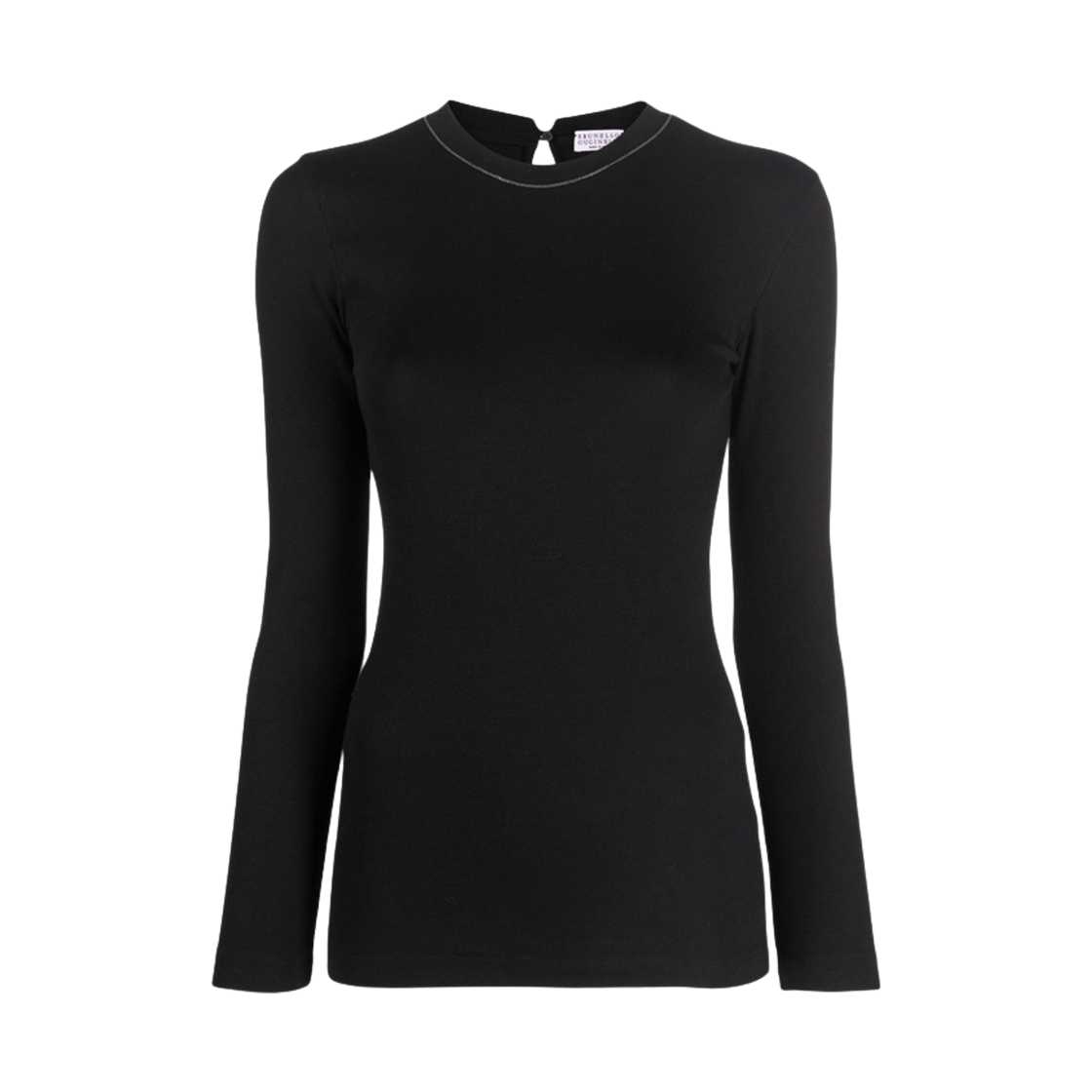 MPTC8BJ300-C101 (W) Brunello Cucinelli Crewneck Sweater Black