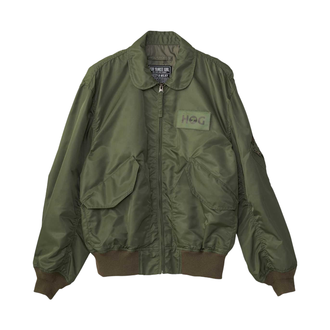 히스테릭 글래머 HG 심볼 로고 CWU-36P 자켓 카키(Hysteric Glamour HG Symbol Logo CWU-36P Jacket Khaki) - 1
