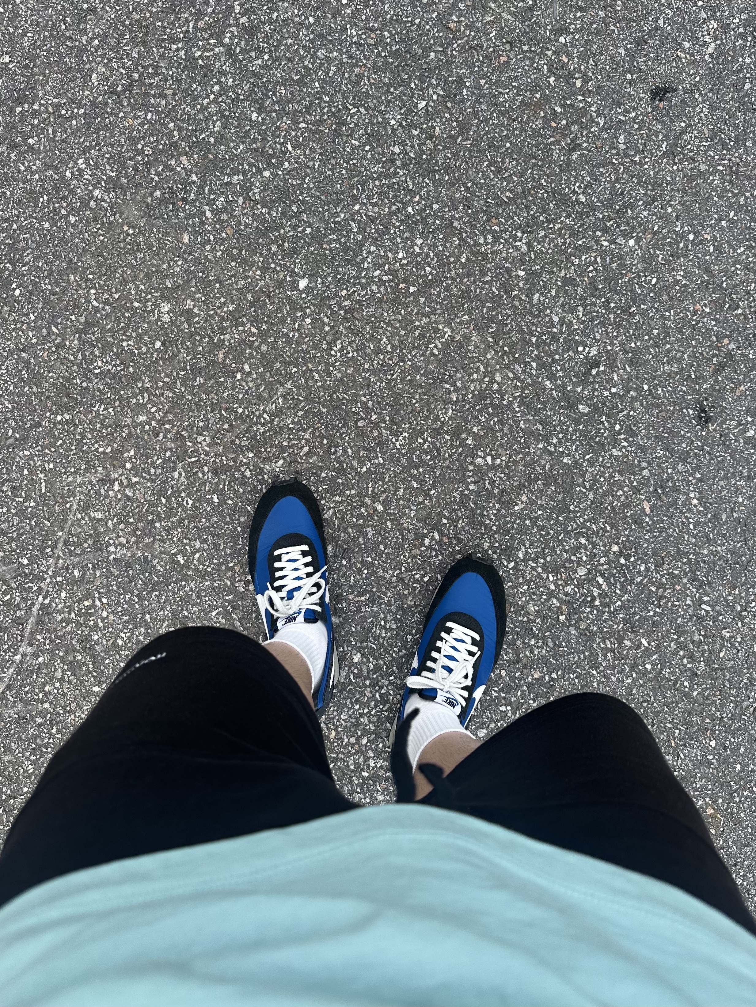 Nike x Undercover Daybreak Blue Jay, Jordan MVP Jumpman T-Shirt Mineral Sail - US/EU 착용 스타일