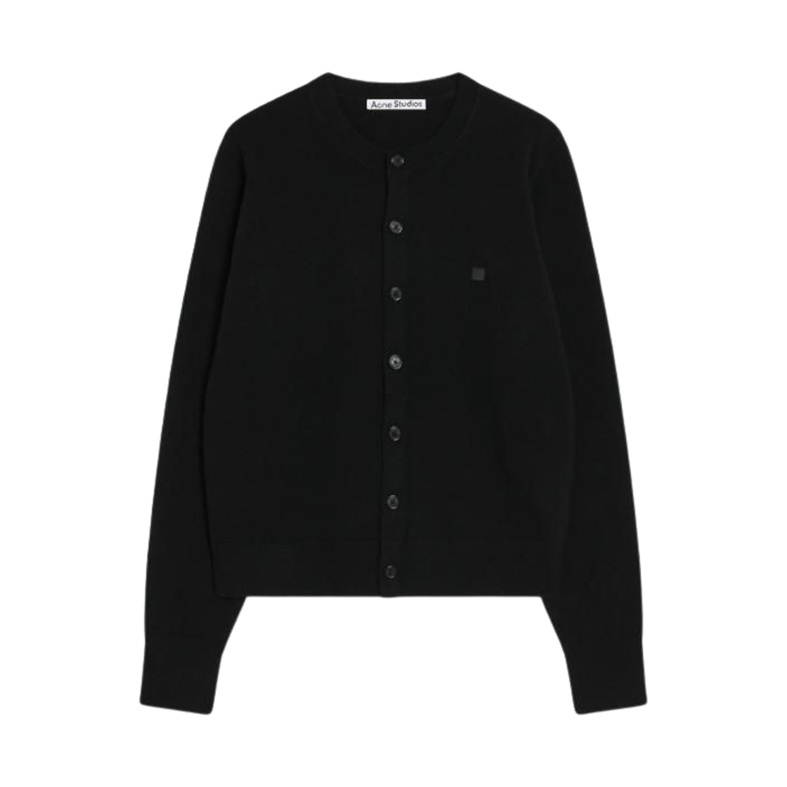 (W) 아크네 스튜디오 피티드 야크 울 가디건 블랙((W) Acne Studios Fitted Yak Wool Cardigan Black) - 1