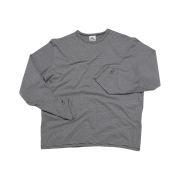 MJD Stripe Finger Hole Long Sleeve T-Shirt Black