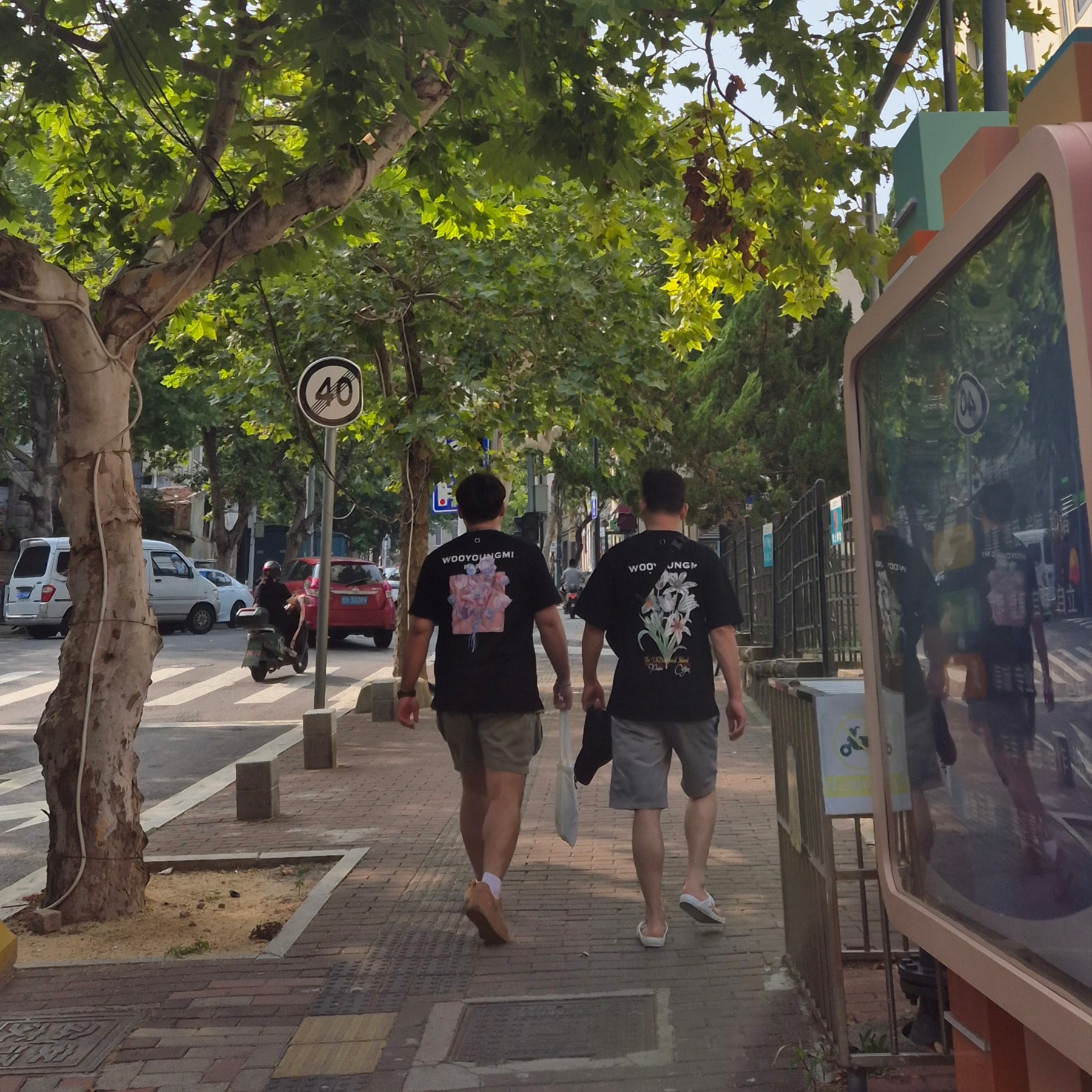 Wooyoungmi 3D Flower Back Logo T-Shirt Black - 24FW, Wooyoungmi Flower Back Logo T-Shirt Black - 24SS 착용 스타일