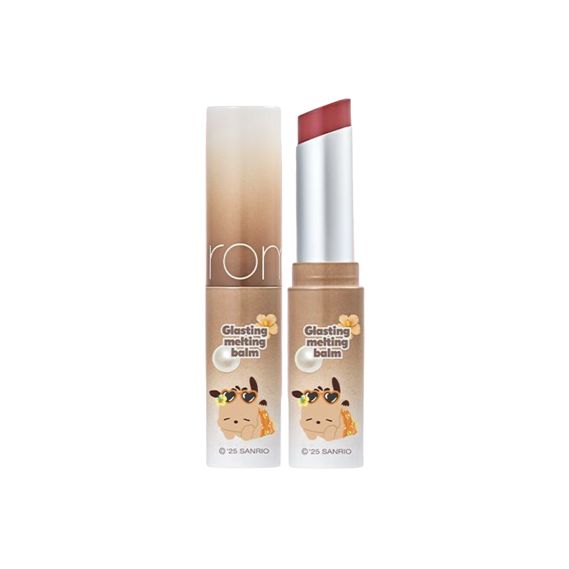 롬앤 x 태닝 산리오 캐릭터 글래스팅 멜팅 밤 태닝 포차코 06 카야 피그(Rom&nd x Tanning Sanrio Character Glasting Melting Balm Tanning Pochaco 06 Kaya Fig)