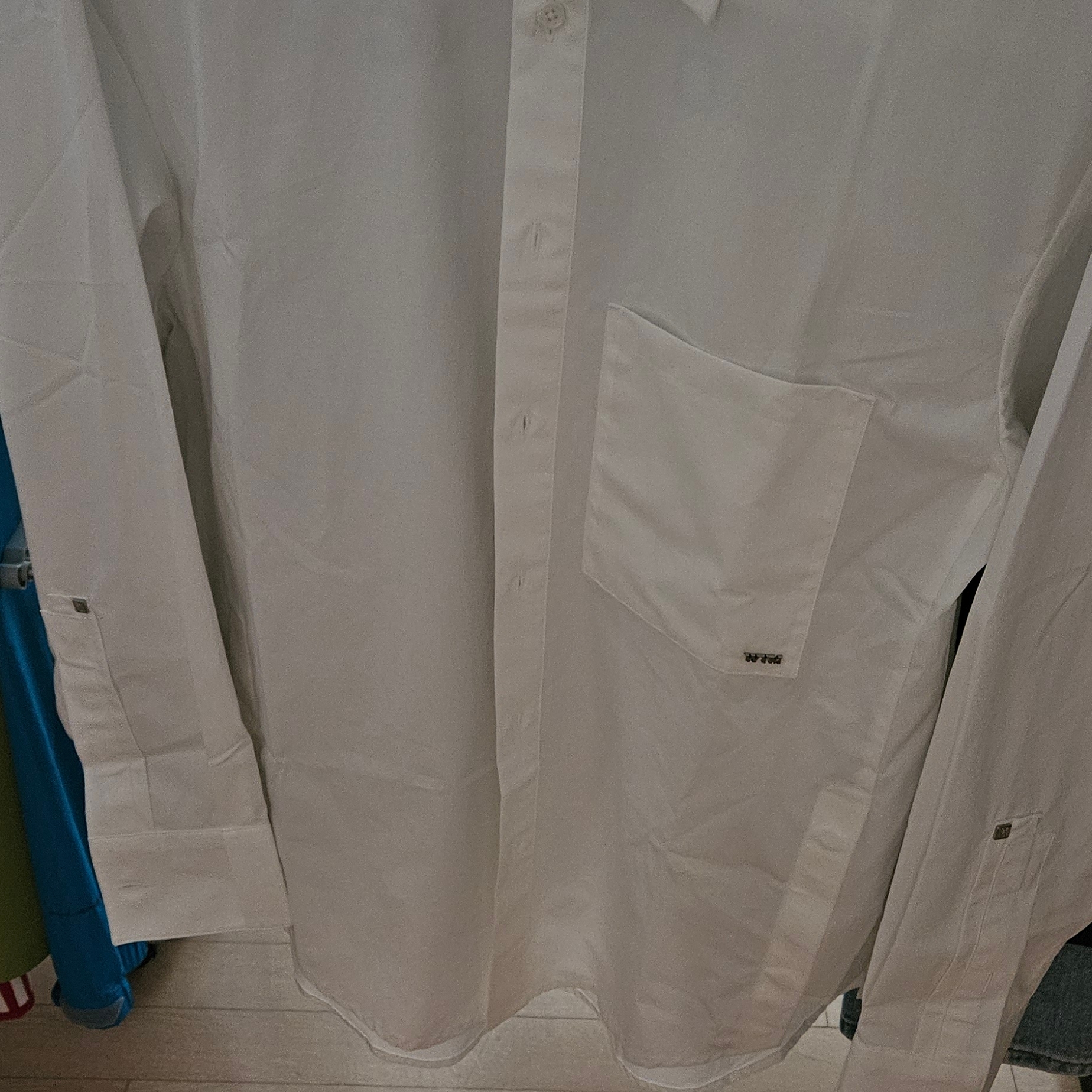 Wooyoungmi Cotton Back Logo Shirt White - 23FW 착용 스타일