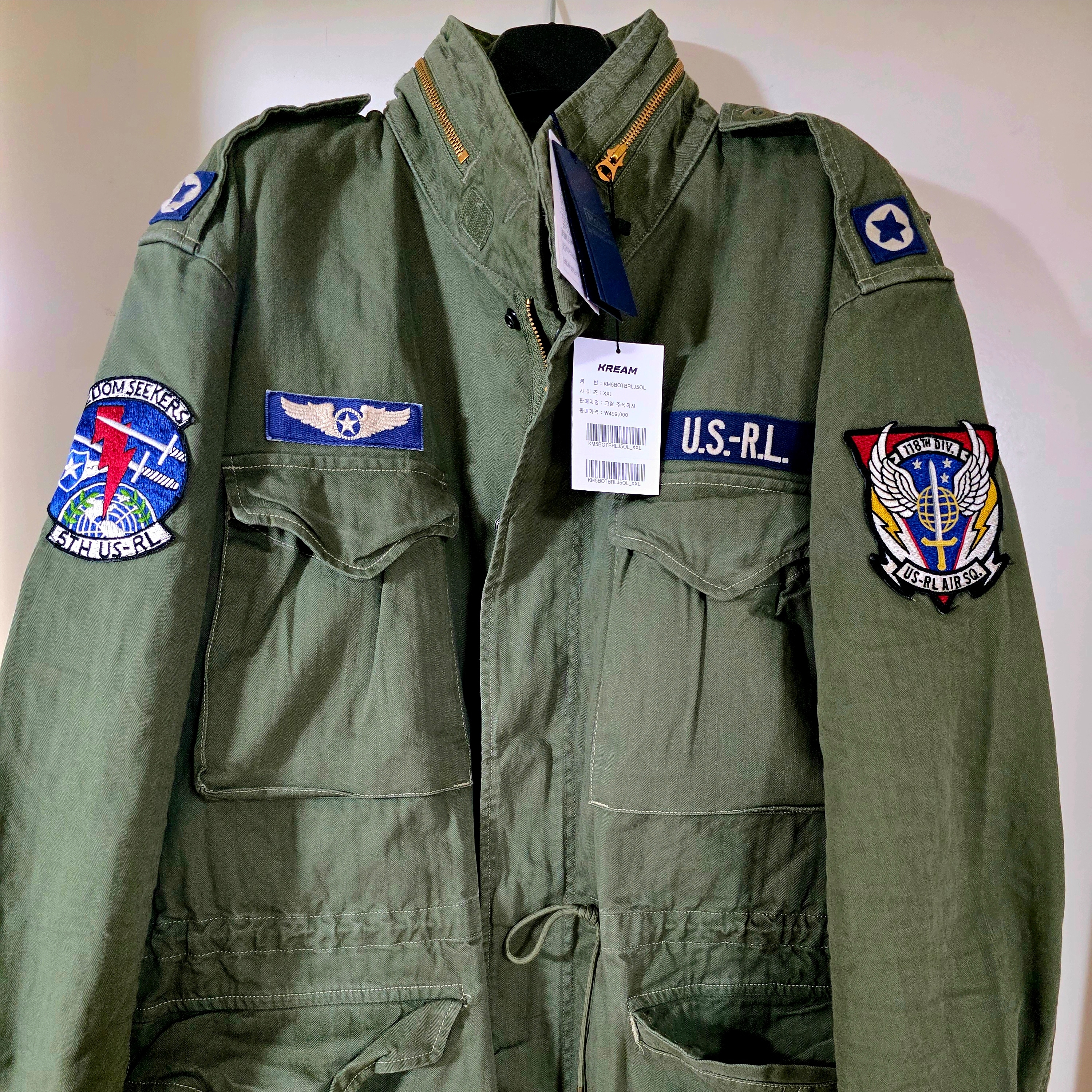 [20% 적립] Polo Ralph Lauren Iconic Herringbone Field Jacket Olive Mountain - 25SS 착용 스타일