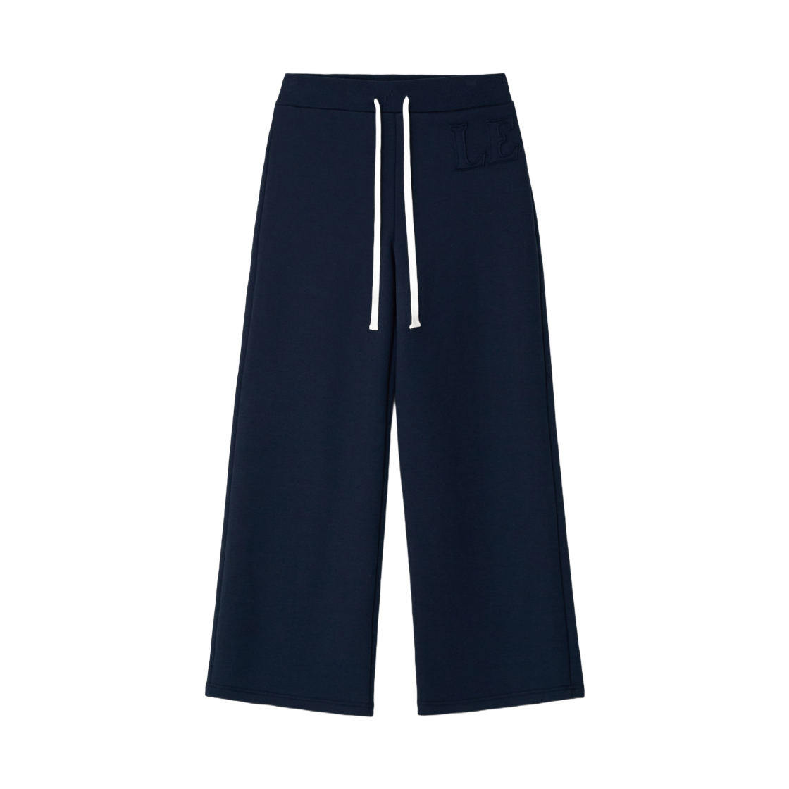 (W) 레터앤 에센셜 LE 애플리케 스웨트팬츠 네이비((W) Letterand Essentials LE Applique Sweatpants Navy)
