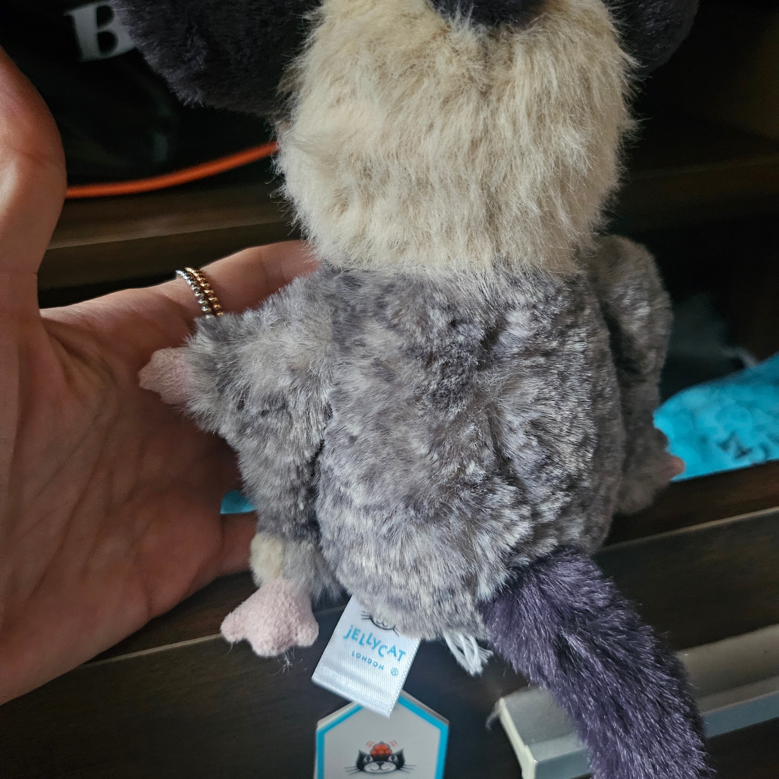 Jellycat Lolly Sugar Glider Beige 착용 스타일 - 2