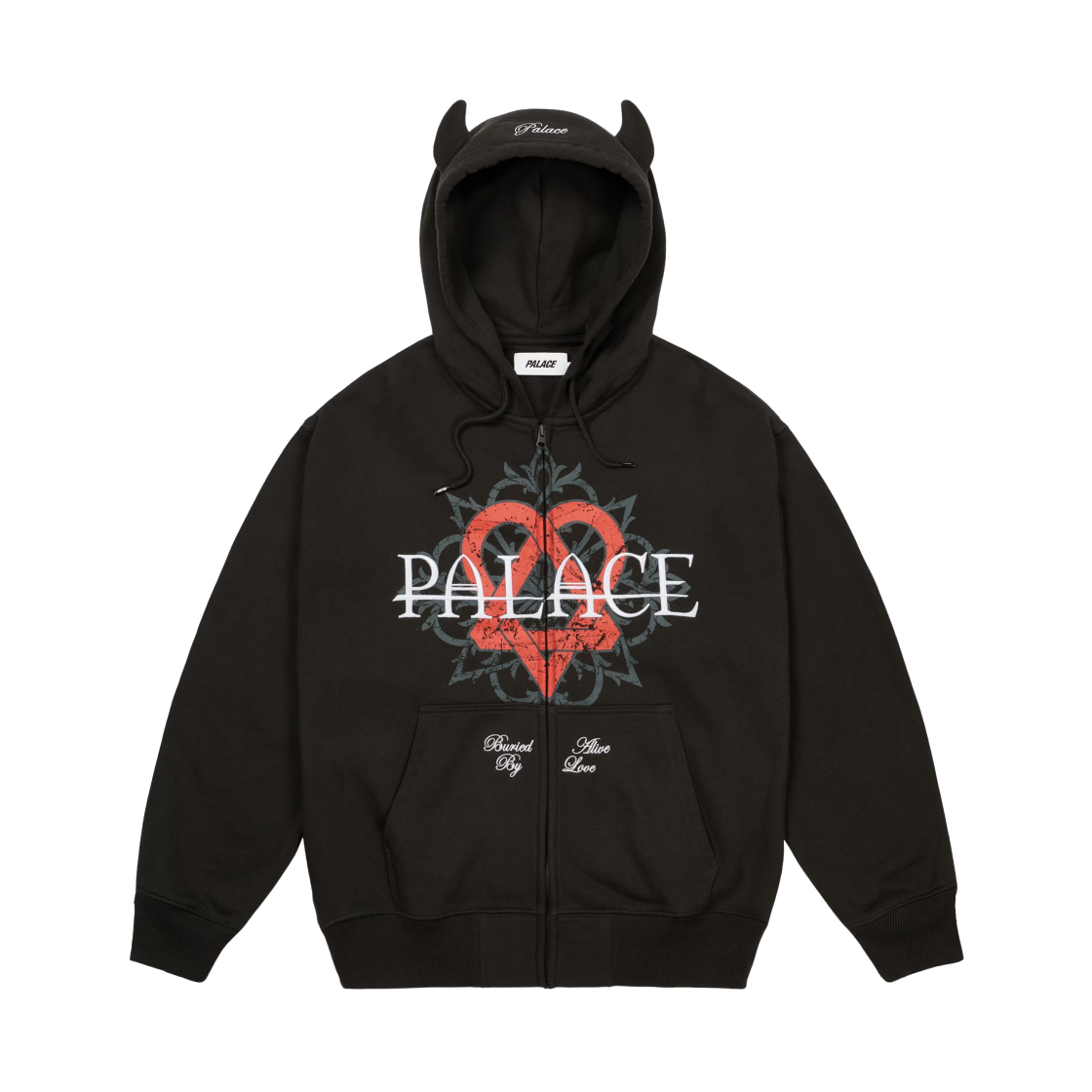 팔라스 x 힘 그램 후드 블랙 - 25FW(Palace x HIM Gram Hood Black - 25FW)