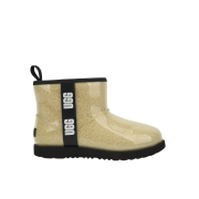 (Kids) UGG Classic Clear Mini II Natural Black