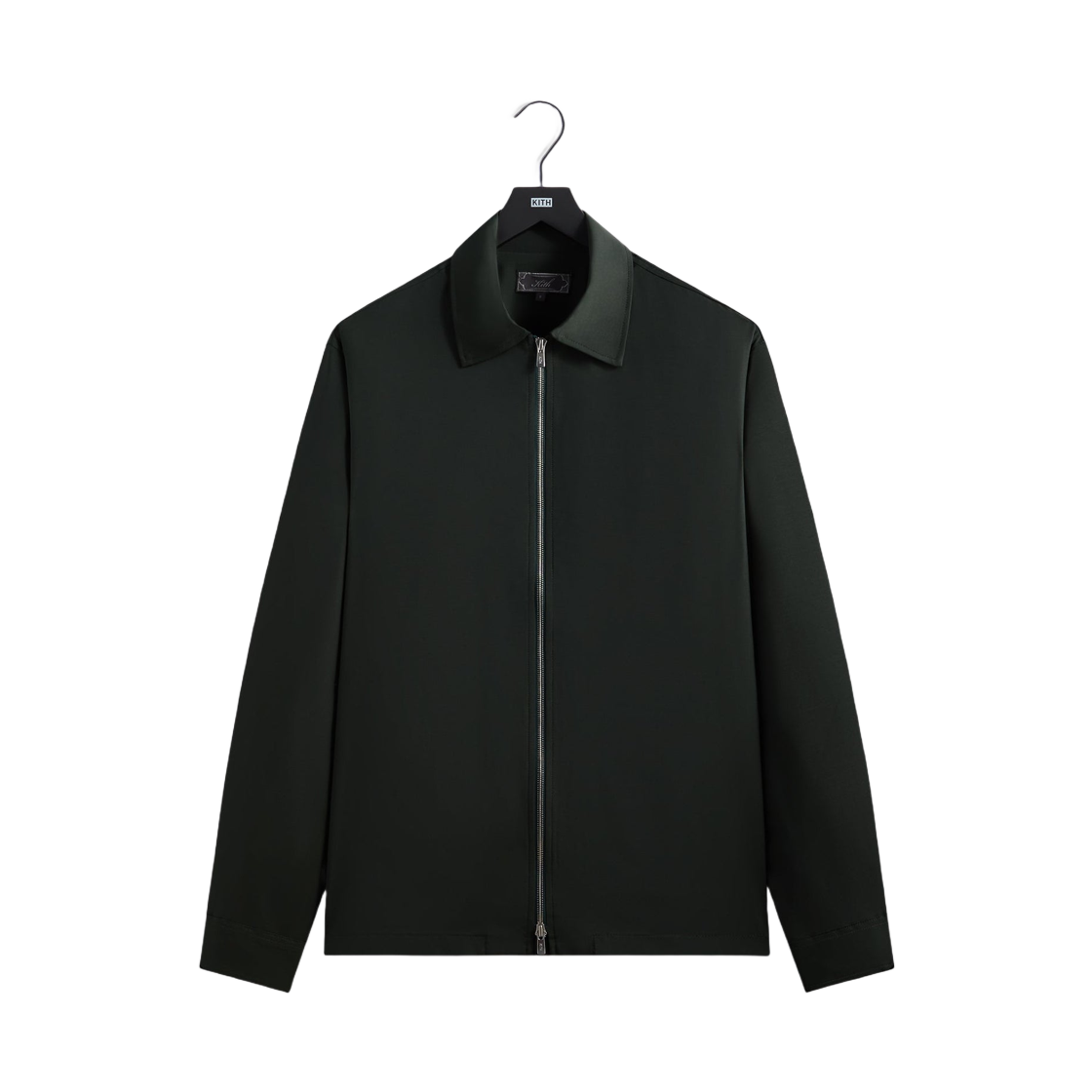 KHM033832-302 Kith Tropical Wool Marquis Zip Up Shirt Stadium