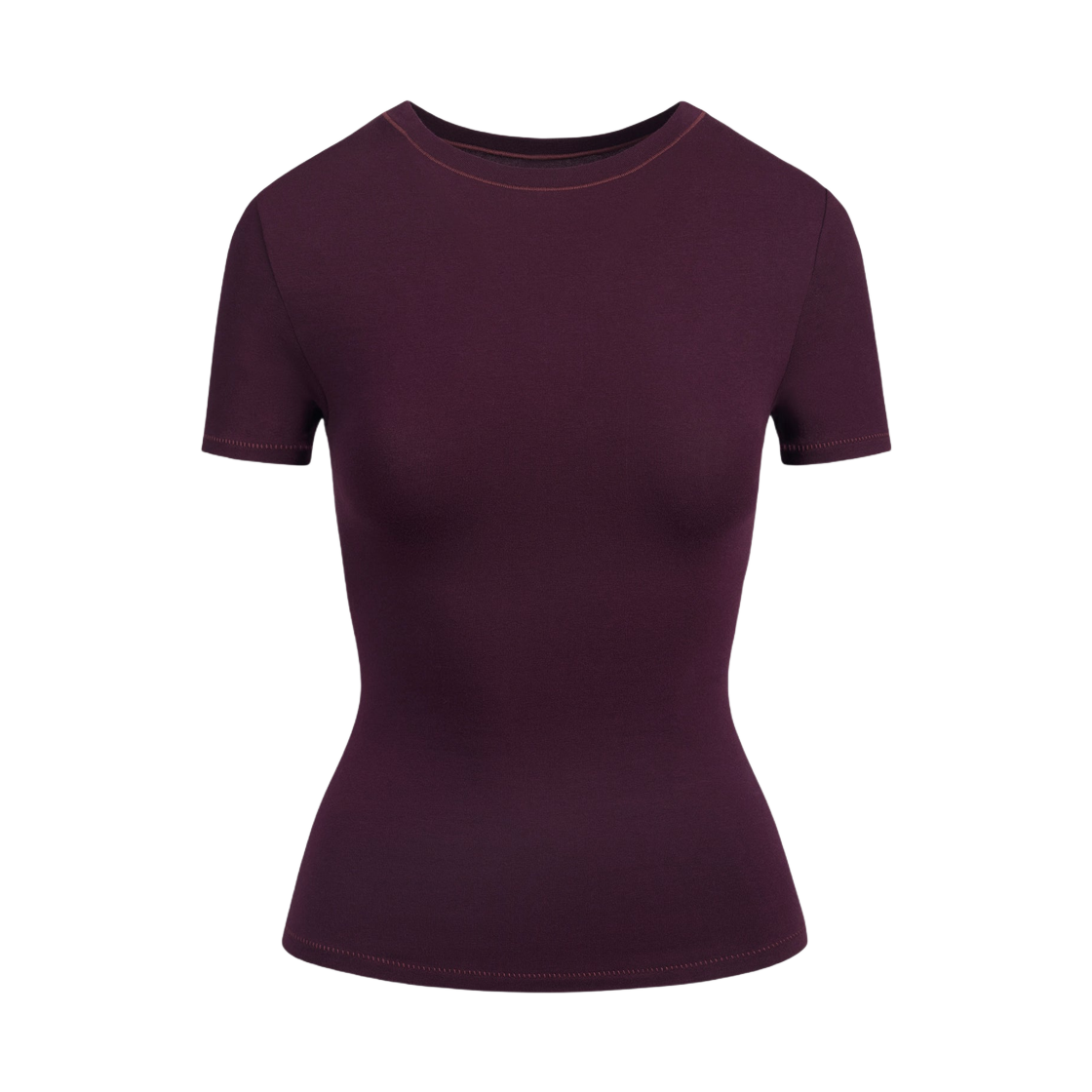 (W) 스킴스 코튼 저지 티셔츠 커런트((W) Skims Cotton Jersey T-Shirt Currant)