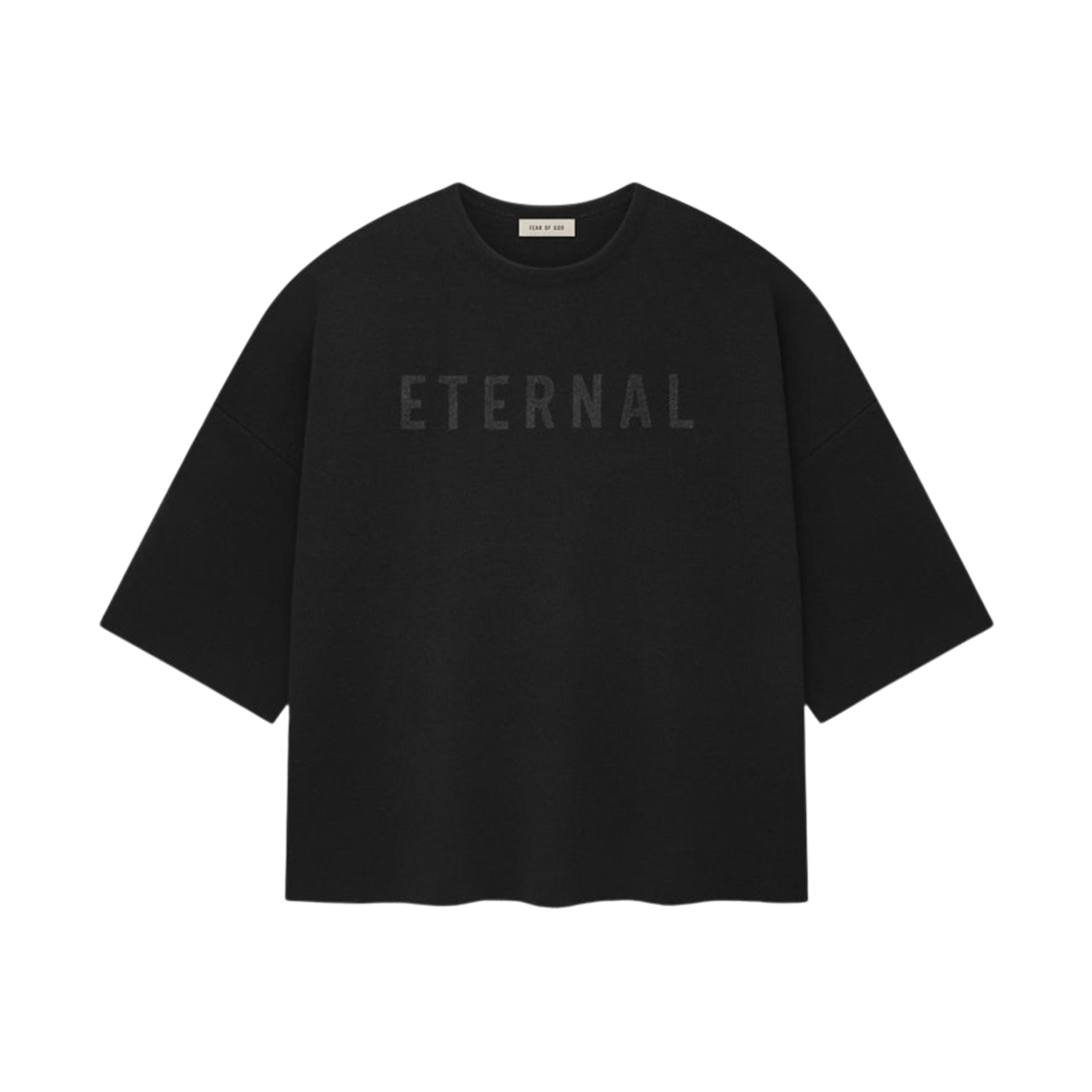 피어 오브 갓 이터널 니트 티셔츠 블랙(Fear of God Eternal Knit T-Shirt Black)